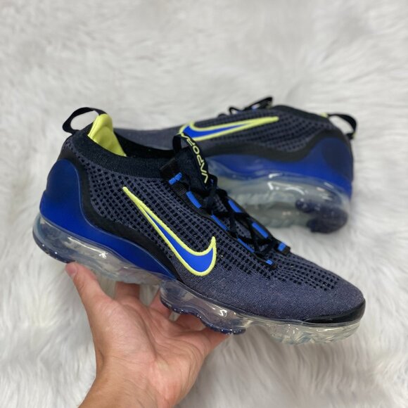 Nike Air Vapormax 2021 Flyknit Mens Sportswear Shoes Blue DH4085-400 VNDS Sz 10